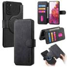 For Samsung Galaxy S20 FE CaseNeo MagSafe RFID Anti-theft Retro Leather Phone Case(Black) - 1