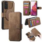 For Samsung Galaxy S20 FE CaseNeo MagSafe RFID Anti-theft Retro Leather Phone Case(Brown) - 1