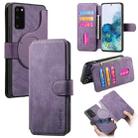 For Samsung Galaxy S20+ CaseNeo MagSafe RFID Anti-theft Retro Leather Phone Case(Purple) - 1