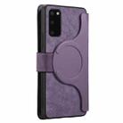 For Samsung Galaxy S20+ CaseNeo MagSafe RFID Anti-theft Retro Leather Phone Case(Purple) - 3
