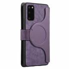 For Samsung Galaxy S20 CaseNeo MagSafe RFID Anti-theft Retro Leather Phone Case(Purple) - 3