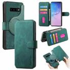 For Samsung Galaxy S10 CaseNeo MagSafe RFID Anti-theft Retro Leather Phone Case(Green) - 1