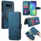 For Samsung Galaxy S10+ CaseNeo MagSafe RFID Anti-theft Retro Leather Phone Case(Blue) - 1