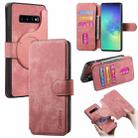 For Samsung Galaxy S10+ CaseNeo MagSafe RFID Anti-theft Retro Leather Phone Case(Pink) - 1
