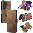 For Samsung Galaxy S25 Ultra 5G CaseNeo MagSafe RFID Anti-theft Retro Leather Phone Case(Brown) - 1