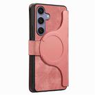 For Samsung Galaxy S25+ 5G CaseNeo MagSafe RFID Anti-theft Retro Leather Phone Case(Pink) - 3