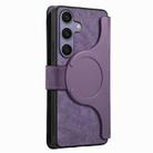 For Samsung Galaxy S25+ 5G CaseNeo MagSafe RFID Anti-theft Retro Leather Phone Case(Purple) - 3