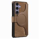 For Samsung Galaxy S25 5G CaseNeo MagSafe RFID Anti-theft Retro Leather Phone Case(Brown) - 3