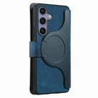 For Samsung Galaxy S25 5G CaseNeo MagSafe RFID Anti-theft Retro Leather Phone Case(Blue) - 3