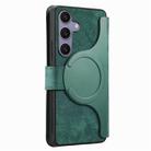 For Samsung Galaxy S25 5G CaseNeo MagSafe RFID Anti-theft Retro Leather Phone Case(Green) - 3