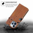 For Samsung Galaxy A06 Contrast Color Side Buckle Leather Phone Case(Light Brown + Green) - 3