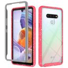 For LG Stylo 6 Shockproof Starry Sky PC + TPU Protective Case(Red) - 1