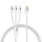 Baseus StarSpeed 1.5m USB to Micro USB, 8 Pin, Type-C 100W Fast Charging Data Cable 18W for iPhone(Moon White) - 1