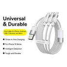 Baseus StarSpeed 1.5m USB to Micro USB, 8 Pin, Type-C 100W Fast Charging Data Cable 18W for iPhone(Moon White) - 3