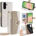For Samsung Galaxy A56 5G Crossbody Litchi Texture Leather Phone Case(White) - 1