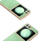 For Samsung Galaxy Z Flip6 Electroplating Frame Colorful Glitter Phone Case(Dark Green) - 3