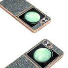 For Samsung Galaxy Z Flip6 Electroplating Frame Colorful Glitter Phone Case(Black Green) - 3