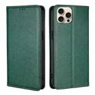 For iPhone 16 Pro Gloss Oil Solid Color Magnetic Leather Phone Case(Green) - 1