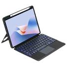 For Huawei MatePad 11.5 S Detachable Backlit Bluetooth Keyboard Leather Case with Touchpad(Black) - 2