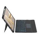 For Huawei MatePad Pro 12.2 2024 Detachable Backlit Bluetooth Keyboard Leather Case with Touchpad(Black) - 3