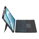 For Huawei MatePad Pro 12.6 2021 Detachable Backlit Bluetooth Keyboard Leather Case with Touchpad(Black) - 3