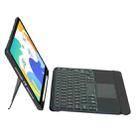 For Huawei MatePad 10.4 Detachable Backlit Bluetooth Keyboard Leather Case with Touchpad(Black) - 3