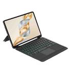 For Honor Pad X9a / X9 Pro Detachable Backlit Bluetooth Keyboard Leather Case with Touchpad(Black) - 2
