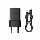 Baseus PD30W USB-C / Type-C Fast Charger With 1m Type-C Cable, Plug Type:EU Plug(Black) - 1