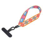 Retro Ethnic Style Mobile Phone Anti-lost Wrist Strap Lanyard Short Lanyard(Orange) - 1