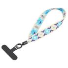 Retro Ethnic Style Mobile Phone Anti-lost Wrist Strap Lanyard Short Lanyard(Blue) - 1