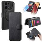For Redmi Note 13 Pro 4G CaseNeo MagSafe RFID Anti-theft Retro Leather Phone Case(Black) - 1