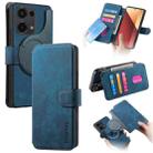 For Redmi Note 13 Pro 4G CaseNeo MagSafe RFID Anti-theft Retro Leather Phone Case(Blue) - 1