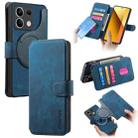 For Redmi Note 13 5G CaseNeo MagSafe RFID Anti-theft Retro Leather Phone Case(Blue) - 1