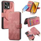 For Redmi Note 13 5G CaseNeo MagSafe RFID Anti-theft Retro Leather Phone Case(Pink) - 1