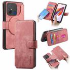 For Redmi 12C CaseNeo MagSafe RFID Anti-theft Retro Leather Phone Case(Pink) - 1