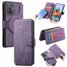 For Redmi Note 10 Pro 4G CaseNeo MagSafe RFID Anti-theft Retro Leather Phone Case(Purple) - 1