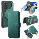 For Redmi Note 11S 4G CaseNeo MagSafe RFID Anti-theft Retro Leather Phone Case(Green) - 1