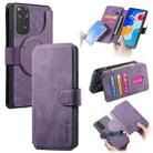 For Redmi Note 11S 4G CaseNeo MagSafe RFID Anti-theft Retro Leather Phone Case(Purple) - 1