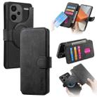 For Redmi Note 13 Pro+ 5G CaseNeo MagSafe RFID Anti-theft Retro Leather Phone Case(Black) - 1