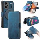 For Redmi Note 13 Pro+ 5G CaseNeo MagSafe RFID Anti-theft Retro Leather Phone Case(Blue) - 1