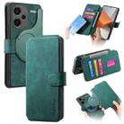 For Redmi Note 13 Pro+ 5G CaseNeo MagSafe RFID Anti-theft Retro Leather Phone Case(Green) - 1