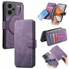 For Redmi Note 13 Pro+ 5G CaseNeo MagSafe RFID Anti-theft Retro Leather Phone Case(Purple) - 1