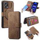 For Redmi Note 12 Pro 5G CaseNeo MagSafe RFID Anti-theft Retro Leather Phone Case(Brown) - 1