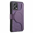 For Redmi Note 12 Pro 5G CaseNeo MagSafe RFID Anti-theft Retro Leather Phone Case(Purple) - 3
