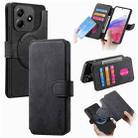 For Redmi Note 14 5G CaseNeo MagSafe RFID Anti-theft Retro Leather Phone Case(Black) - 1