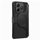 For Redmi Note 14 5G CaseNeo MagSafe RFID Anti-theft Retro Leather Phone Case(Black) - 3
