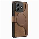 For Redmi Note 14 5G CaseNeo MagSafe RFID Anti-theft Retro Leather Phone Case(Brown) - 3