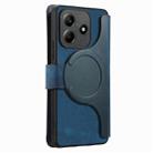 For Redmi Note 14 5G CaseNeo MagSafe RFID Anti-theft Retro Leather Phone Case(Blue) - 3