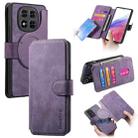 For Redmi Note 14 Pro 5G CaseNeo MagSafe RFID Anti-theft Retro Leather Phone Case(Purple) - 1