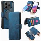 For Redmi Note 14 4G 163.25mm CaseNeo MagSafe RFID Anti-theft Retro Leather Phone Case(Blue) - 1